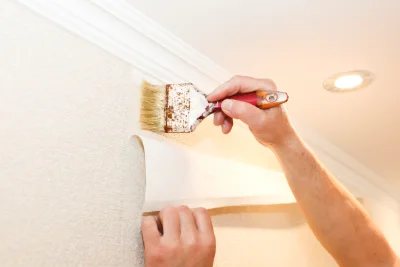 Pose de papier peint à Fresney — revêtements muraux et toiles de verre